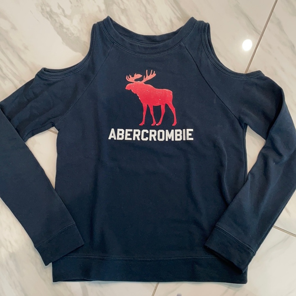 Girls Abercrombie kids navy blue sweater